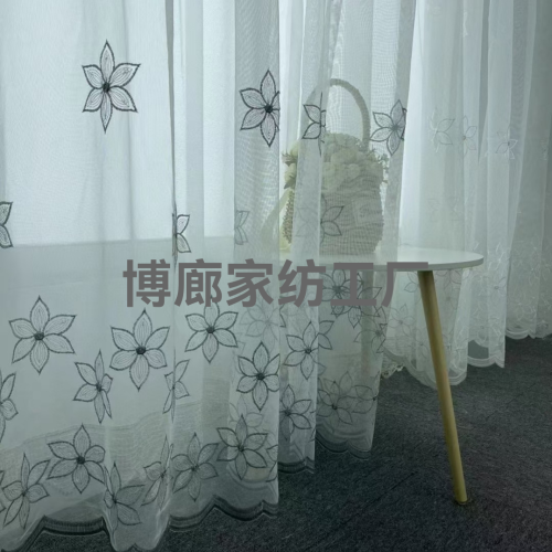 PORONG Home Textile Embroidered Curtain