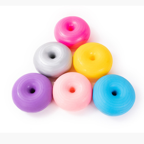 Pilates Donut Yoga Ball Thickened Explosion-Proof Apple Ball Sports Fitness Postpartum Recovery Stable Balance Hemisphere