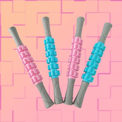 gear massage stick yoga deep muscle relaxation massage shaft private education fascia roller plastic roller stick shaft fitness