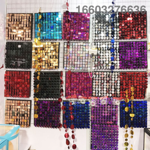 shiny pneumatic buckle sequins pneumatic plate billboard stage party wedding activity background wall balloon decoration