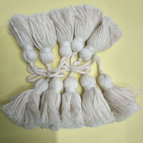 pure cotton handmade tassel， used for bags， clothing， cushion， etc.
