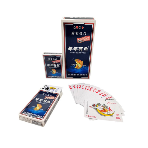 paper poker new high-end annual fish poker 280g sun paper game board game brand factory wholesale
