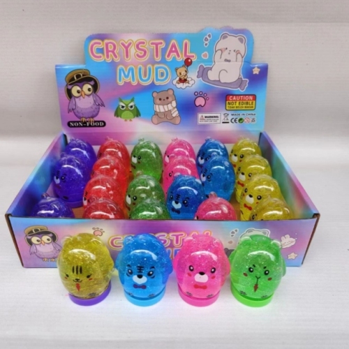 crystal mud decompression toys plasticine colored clay leisure toys children‘s toys educational toys stall