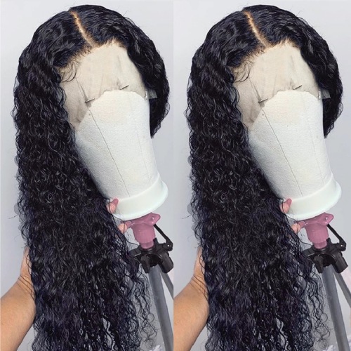 wig european and american african small curly hair cross-border new style fashionable black medium and long curly hair chemical fiber headgear