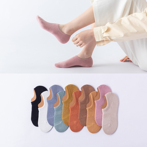 socks women‘s low-cut invisible cotton socks summer non-slip thin non-slip socks mesh breathable women‘s socks hair delivery