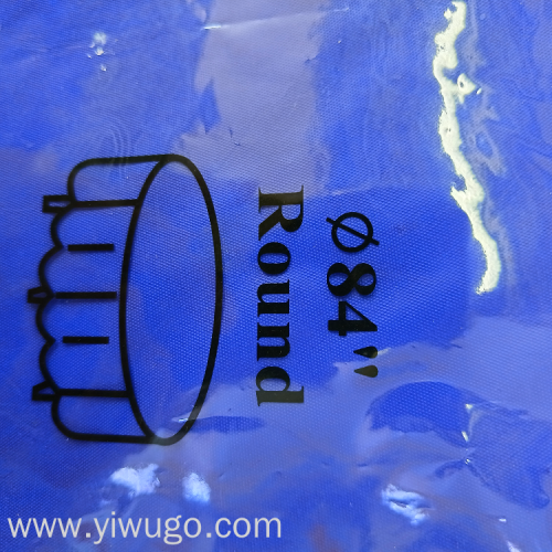 round 84in disposable tablecloth peva plastic cloth solid color waterproof and oil-proof tablecloth ins