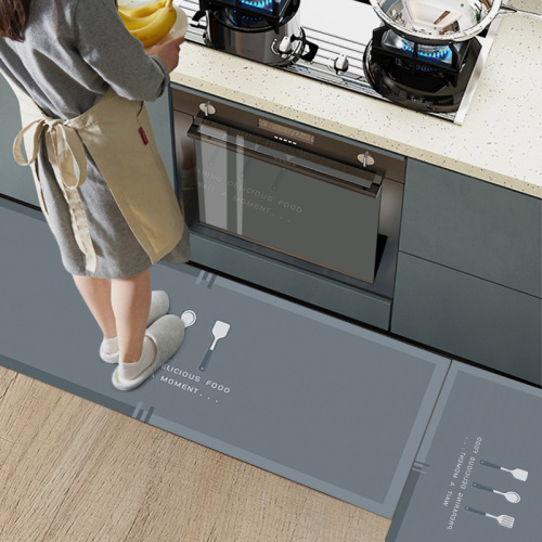 hongrili cross-border kitchen floor mat household oil-absorbing kitchen pad non-slip mat doorway foot mat nordic simple carpet