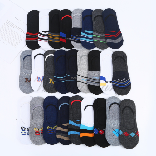 various colors available cotton texture men‘s socks summer thin fashion all-match shallow mouth invisible men‘s boat socks