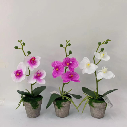 simulation 3-head phalaenopsis home decoration simulation small bonsai