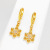 Xuping Jewelry Snowflake Inlaid Zirconium Earrings Eardrops Summer Fashionable Earrings Wholesale European and American Fashion Cool Ear Clip