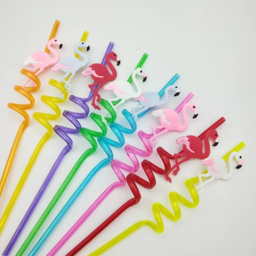 Creative Straw Artistic Straw Creative Stickers PETG Shape Extreme Color Straw Plastic high Temperature Resistant Custom Modeling 
