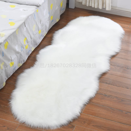 Qiansi 22 New Imitation Australia Wool Extra Thick Carpet Bay Window Mat Long Wool Living Room Bedroom Bed Blanket Sofa Cushion 