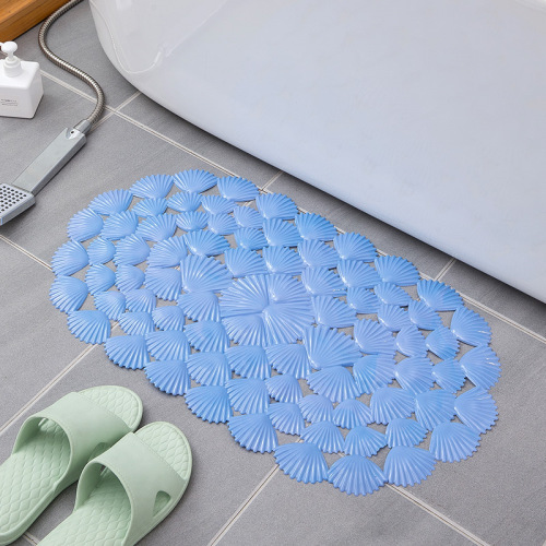 hongrili pvc batoom mat shell bath massage foot mat bath bathtub pstic mat with suction cup