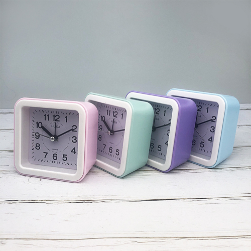 simple alarm clock children bedside clock candy color clock square round simple digital alarm clock