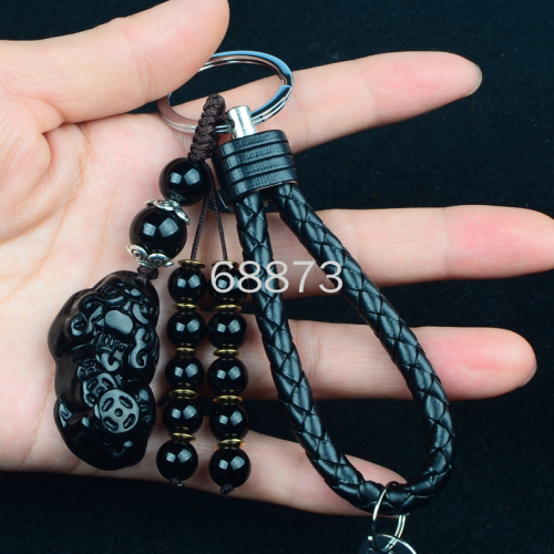 xinnong crystal glass car keychain couple creative bag pendant tourist scenic spot small jewelry gift