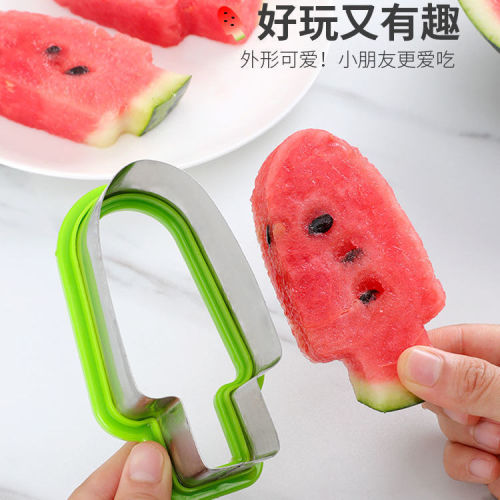 watermelon ice cream mold cutter popsicle shape popsicle shape fruit platter artifact watermelon slice divider