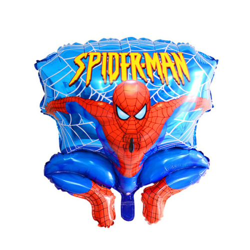 Mesh Hunchback Spider-Man Aluminum Film Balloon Children‘s Toy Party Supplies Spider-Man Shape Aluminum Foil Balloon