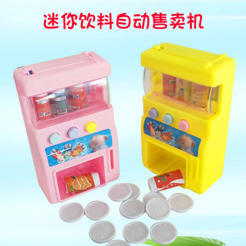 Simulation Mini Coin-Operated Drinks Are Sold Automatically vending Machine Self-Service Beverage Machine Gift Toys