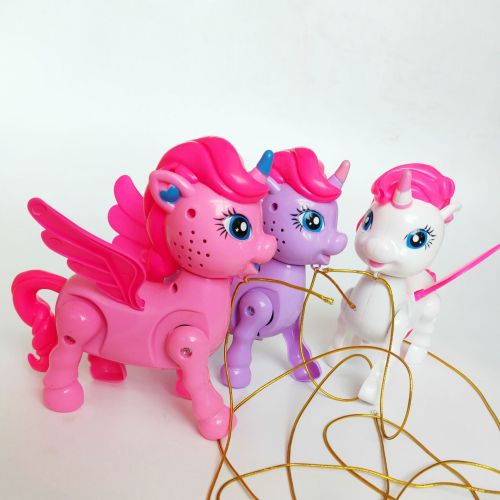 New Electric Rope Unicorn Creative Lighting Concert Walking Doll animal Toy Stall Hot Sale