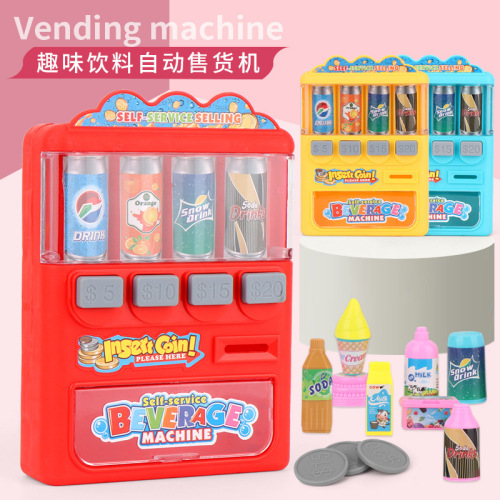 tiktok toy vending machine toy coin machine play house cash register girl toy night market stall