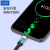 Baitong X17 for iPhone One Drag Three 6A Fast Charge Data Cable Android Type-C Metal 3-in-1 Charging Cable