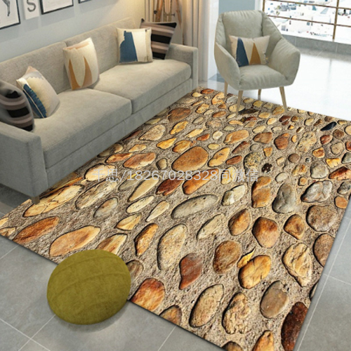 qiansi modern simple coffee table floor mat crystal velvet 3d stone printed bedside home living room bedroom carpet floor mat