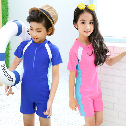 girls‘ swimsuit middle and big children girls‘ korean one-piece conservative primary and secondary school girls‘ sports swimming suit