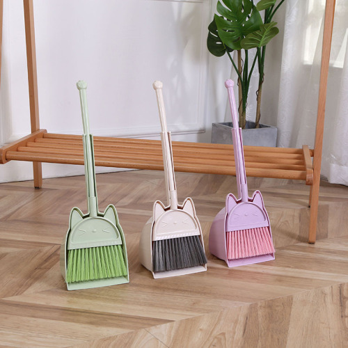 Children‘s Small Broom Mini Dustpan Set Children‘s Toys Learning Sweeping Tools Household Soft Hair Brush Broom Combination