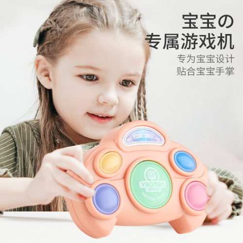wholesale educational memory game machine parent-child interaction flash creative sound effect handheld customs clearance training toys