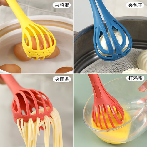 Three-in-One Egg Beater Food Clip Noodle Clip Baking Tool Egg Stirring Rod Manual Eggbeater Egg Beater