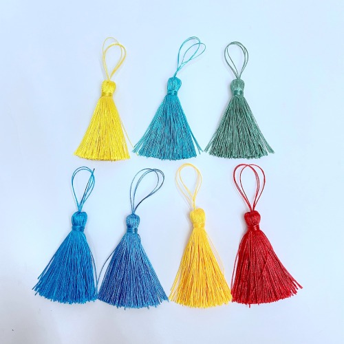 3.5cm Closed Tassel Tassel Handmade DIY Bookmark Fan Hanfu Sachet Lantern Hanging Tassel Accessories Tassel Wholesale
