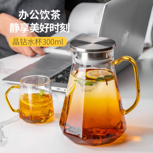 green apple northern european cup living room tea set tea cup light luxury water set household cup set cup teapot with tray
