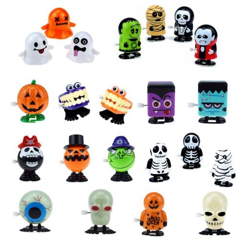 novelty and interesting winding strip winding with eyes jumping teeth ghost teeth halloween christmas small gift toy