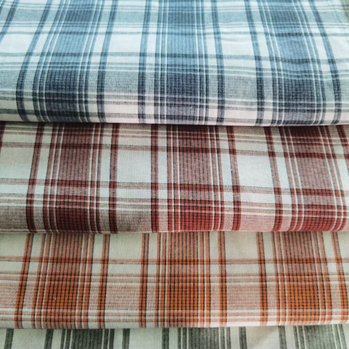Yarn-Dyed Polyester Cotton Shirt‘s Fabric Plaid Fabric Children‘s Wear for Spring and Summer Cotton Clothing Toy Pillow Shoe Pop Spot Discount