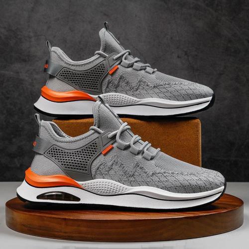 New Men‘s Shoes 2022 Summer Flying Woven Mesh Shoes Breathable Casual Shoes Trendy Low-Top Running sports Shoes