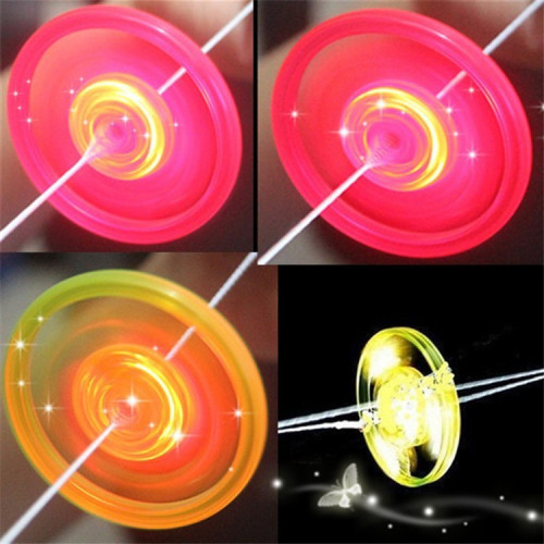Cable Flywheel Cable Flash Flywheel Luminous Flying Whistle Flying Saucer Bamboo Dragonfly Luminous Cable Flywheel