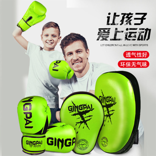 Competing Boxing Gloves Hand Target Foot Target Sandbag Parent-Child Suit Combination Adult Sanda Children Boxing Gloves