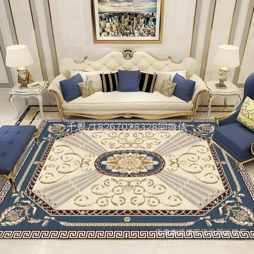 qiansi easy care living room bedroom retro european carpet cross-border wholesale home living room european carpet customizable