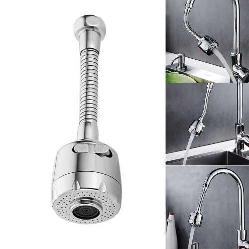 kitchen faucet splash-proof head shower stainless steel extension tube nozzle pressurized water-saving universal rotating bubbler