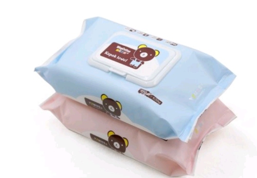 Cotton Flower Wings Baby Wipes with Cover Soft Skin Wipes 80 Pumping Disposable Wipes One Pack