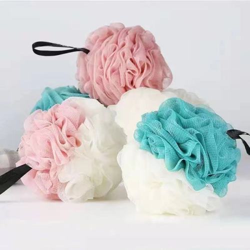 two-color large 50g bath ball bath flower shower net ball rub back bath flower color matching home bath bath bath ball