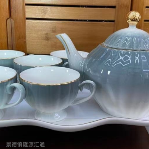 jingdezhen ceramic water set ceramic coffee set european water set kitchen supplies ceramic cup fruit cup new