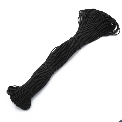 0.8-3.0mm round elastic black and white elastic elastic band high elastic round elastic clothing accessories wholesale