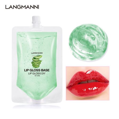 Cross-Border Exclusive for Langmannni New DIY Transparent lip Gloss Lip Glaze Base Moisturizing Moisturizing