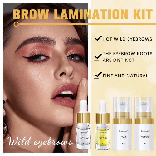 ibcccndc new eyebrow scalding set cross-border exclusive gold box wild eyebrow quick shaping eyebrow ironing agent