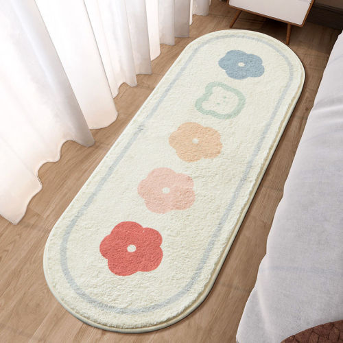 cross-border cartoon carpet bedside cashmere carpet mat tea table cloth bedroom carpet long short wool bedside floor mat