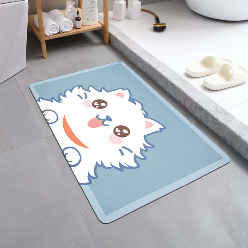 soft diatom mud floor mat household bathroom door absorbent quick-drying floor mat kitchen door absorbent floor mat