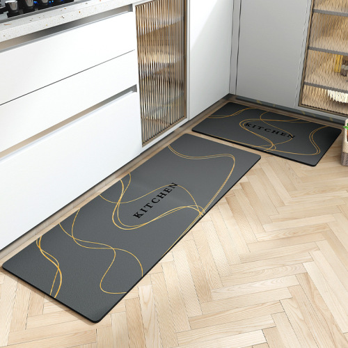 kitchen floor mat non-slip oil-proof waterproof door carpet erasable and washable special absorbent oil-absorbing floor mat stain-resistant mat