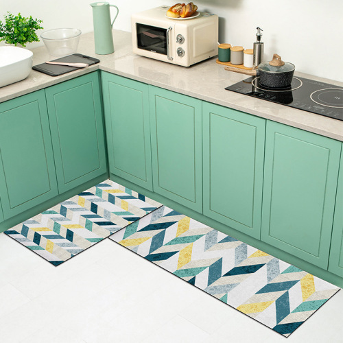 cross-border nordic-style kitchen floor mat stain-resistant long mat absorbent oil-absorbing floor mat household non-slip mats carpet wholesale