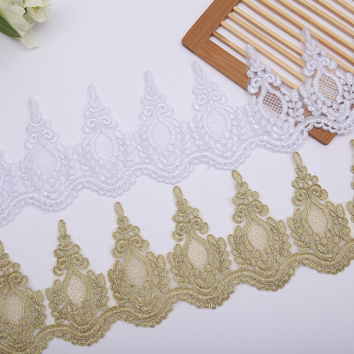 embroidery lace car bone bar code lace wedding dress strand lace bone rope chain lace headdress doll clothes